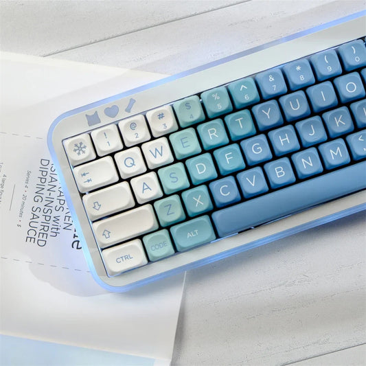 129 Key Snow Monster PBT Keycap MOA Profile Dye Sublimation Keycap For Gaming Mechanical Keyboard Keycap MX Switch MOA Key Caps