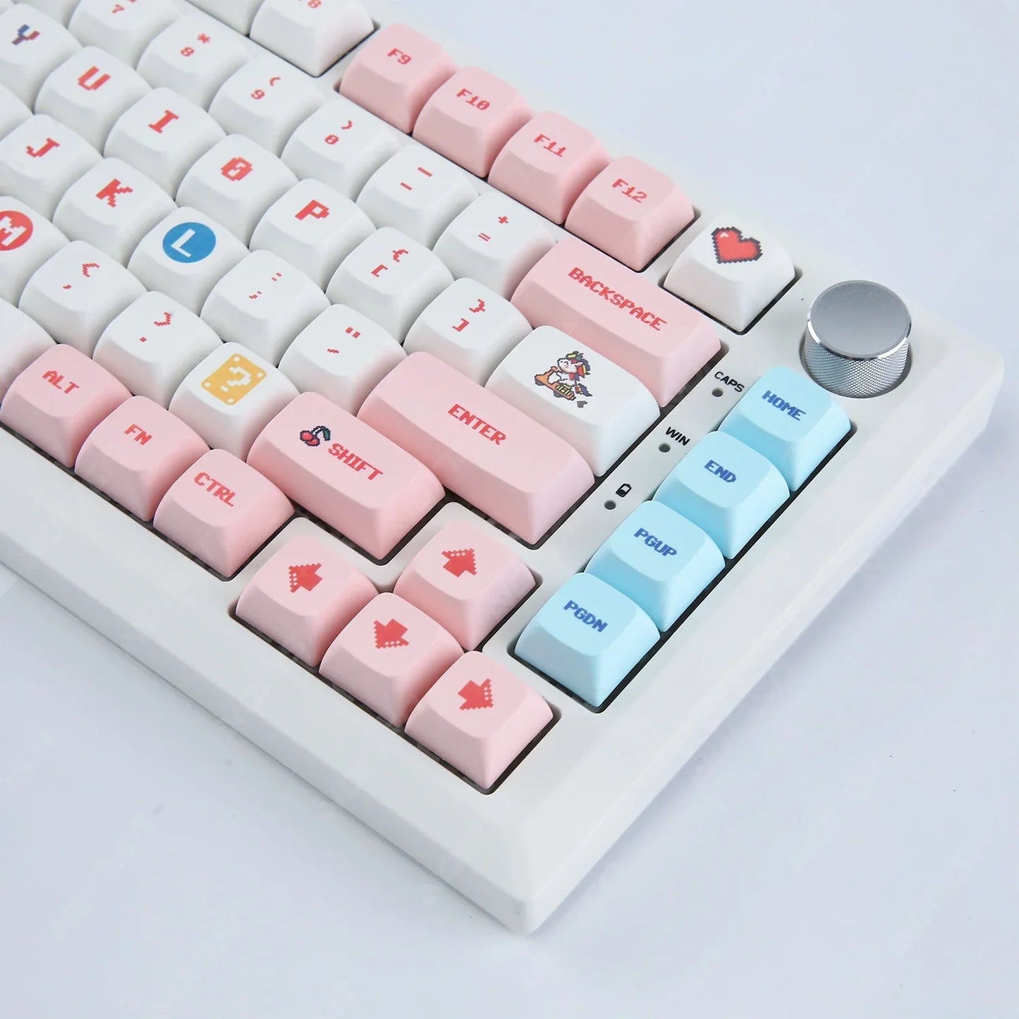 Candy Colorful 124 Keycaps XDA PBT Cartoon Keyboard Dye Sublimation for DIY Custom Mechanical Gaming Wear-Resistant Keycaps Kit