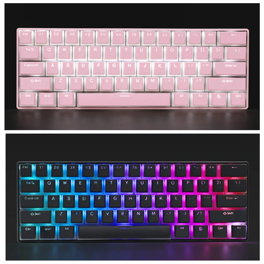 129Keys Pudding Keycap OEM ABS Set Key Cap Ergonomic Cute Key Cap Backlit for Mx Profile Mechanical Keyboard Kit Keycaps