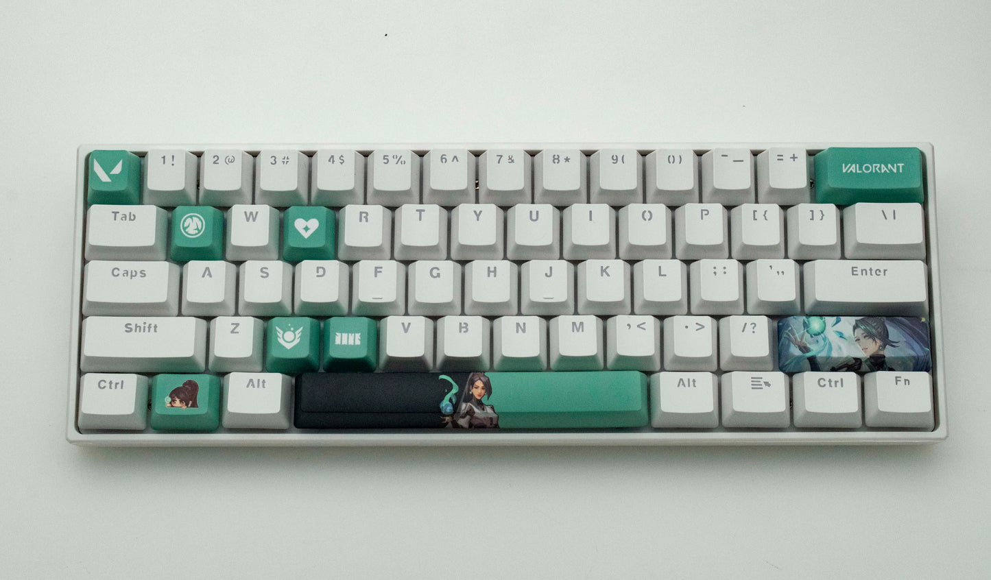 Valorant keycaps sage OEM Profile 10keys PBT dye sub keycaps