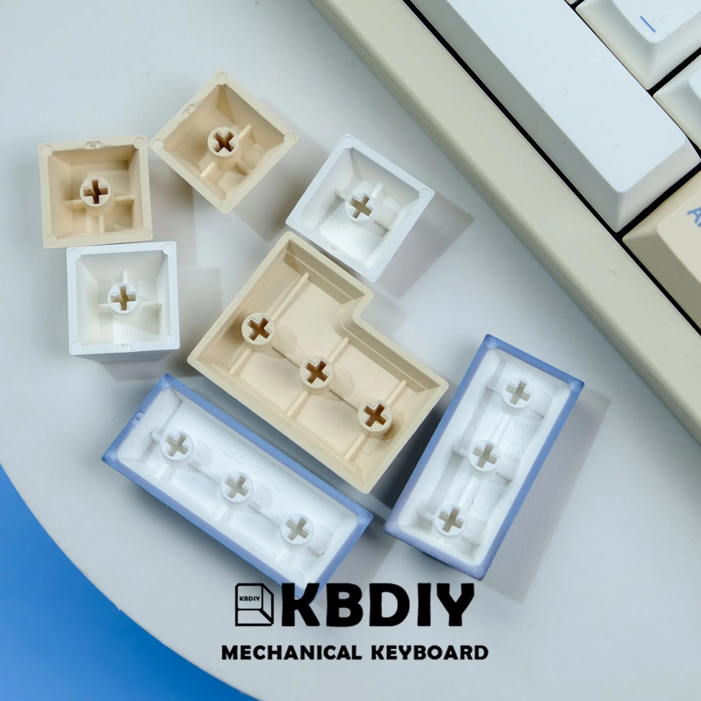 KBDiy GMK Soymilk Keycap 135 Keys PBT Japanese Korean Keycap ISO Enter Cherry Profile for GMK67 K500 Gaming Mechanical Keyboard