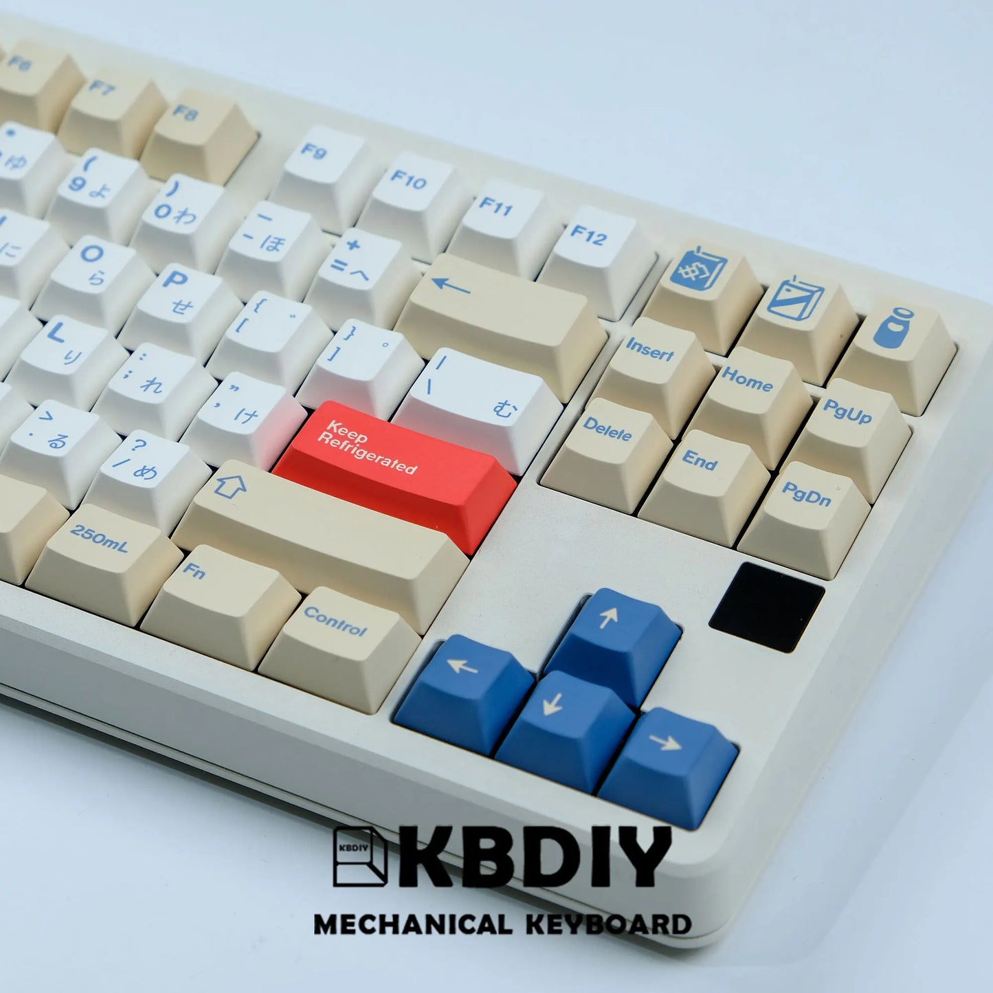 KBDiy GMK Soymilk Keycap 135 Keys PBT Japanese Korean Keycap ISO Enter Cherry Profile for GMK67 K500 Gaming Mechanical Keyboard