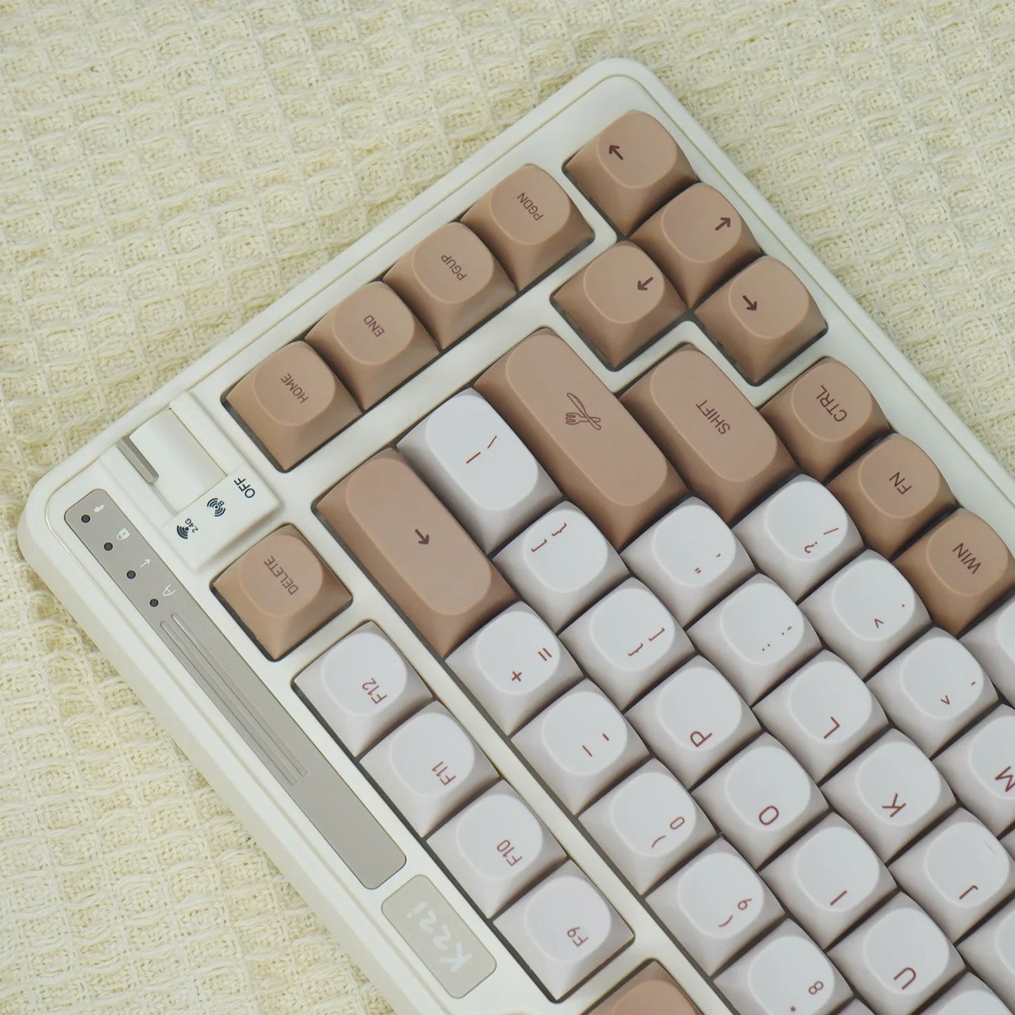 JCM MA Profile PBT Tiramisu Keycaps Alice Layout Dye-Sub Key Caps For Mechanical Gaming Keyboard ABM066 MX Switches Wooting