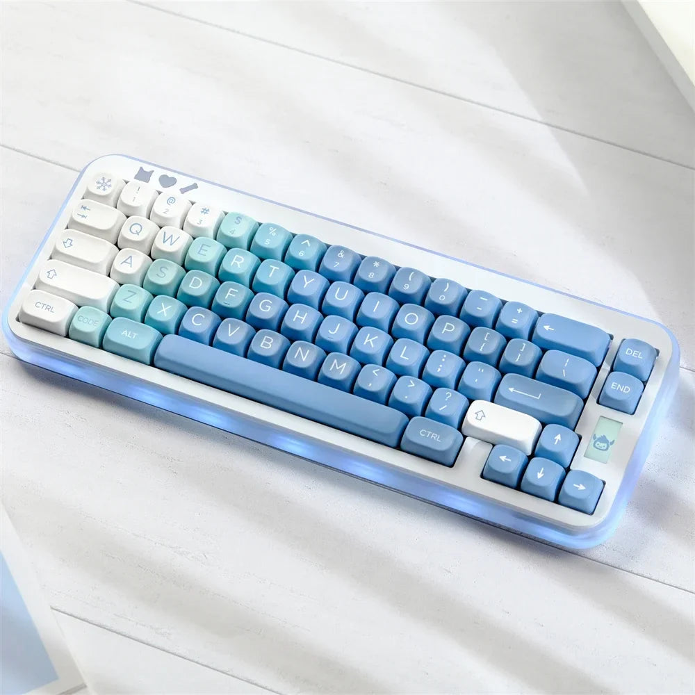 129 Key Snow Monster PBT Keycap MOA Profile Dye Sublimation Keycap For Gaming Mechanical Keyboard Keycap MX Switch MOA Key Caps