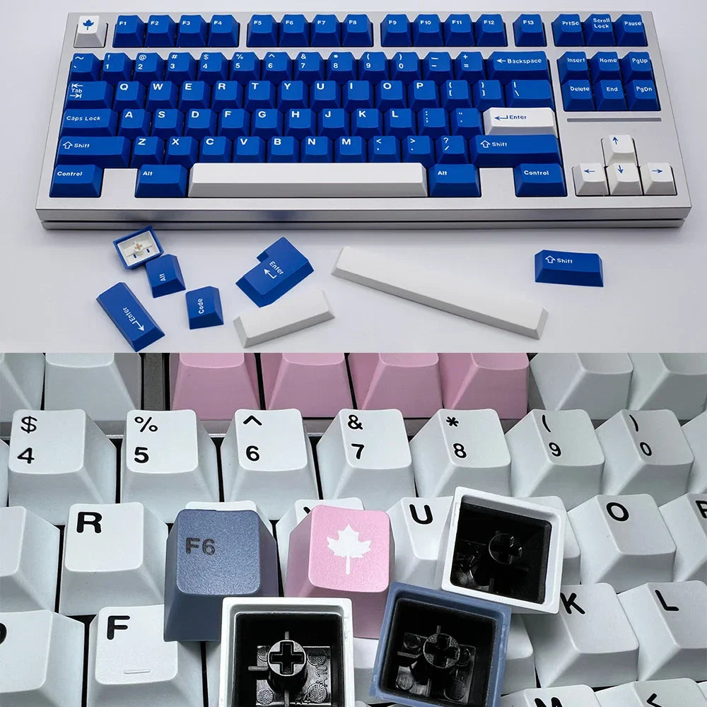 [Blue Sky] GMK Keycap Clone Arctic  WOB  Cherry Profile Doubleshot ABS Keycaps for MX  Mechanicla Keybo