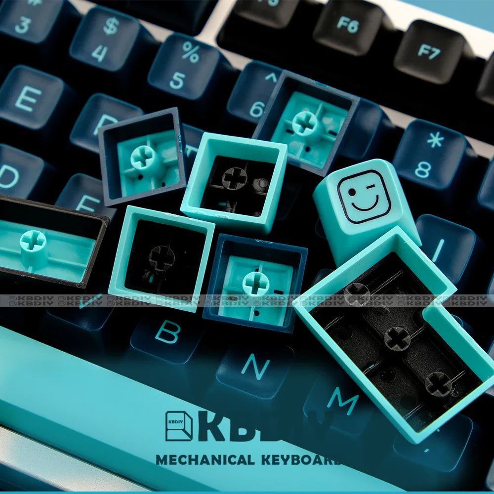 KBDiy GMK Monster Keycaps Custom PBT SA Profile 160 Key Caps ISO Mechanical Keyboard Keycap for MX Switches GMK67 G500 84/87/96