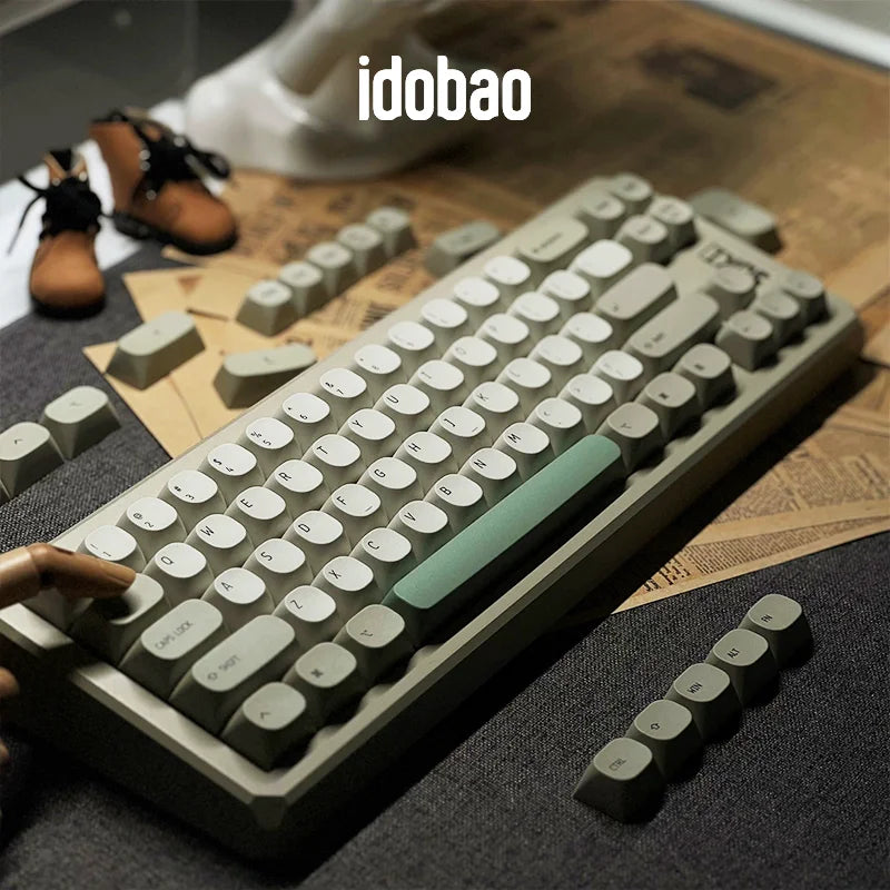 Idobao Retro MA Keycaps for MAC Keyboard Keycap PBT Original Design for Mechanical Keyboard Cherry MX Switches Simplism Key Caps