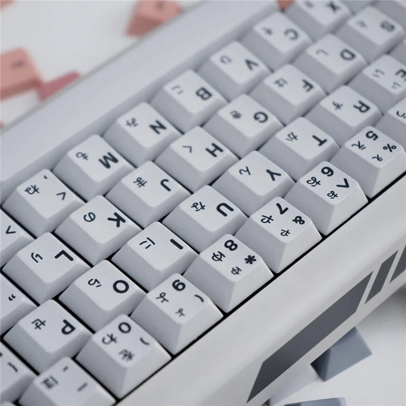 Akira Keycaps US/JP Cherry Profile 129/23 Keys PBT Material 5-side Dye Sublimation Keycap For MX Switch Mechanical Keyboard