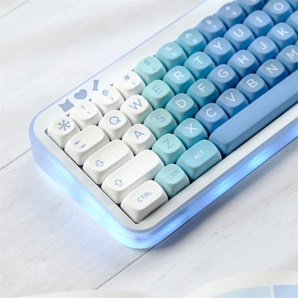 129 Key Snow Monster PBT Keycap MOA Profile Dye Sublimation Keycap For Gaming Mechanical Keyboard Keycap MX Switch MOA Key Caps