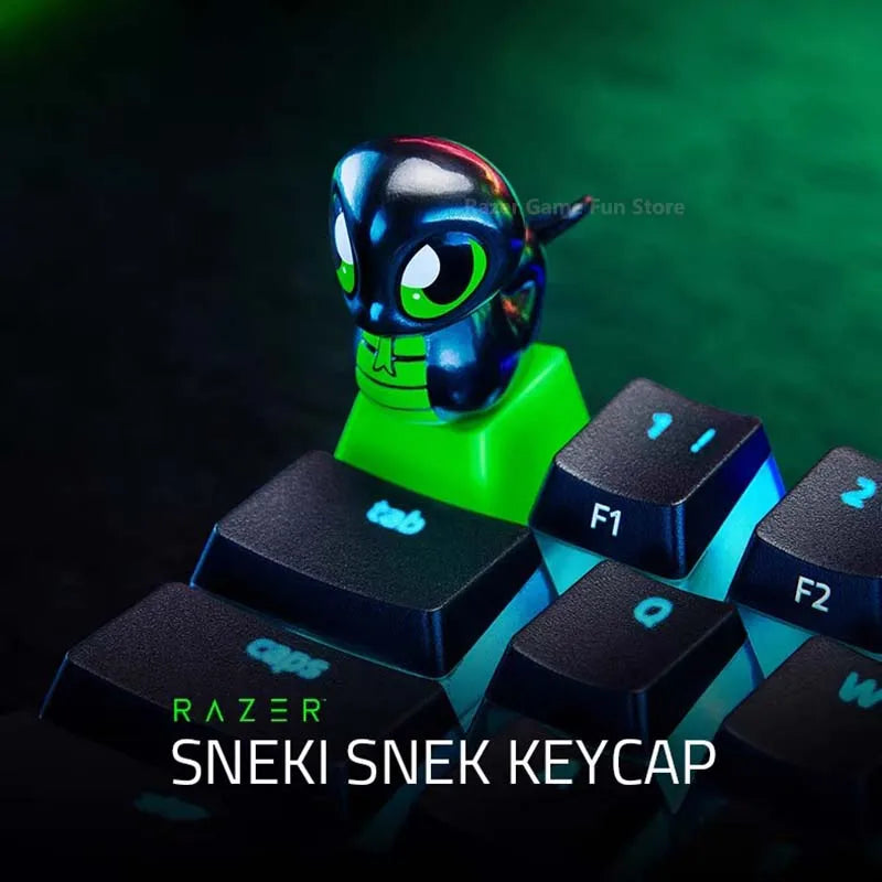 Razer Sneki Snek Keycap Cute Companion Keyboard Accessory Made of ABS and PVC Fits all Razer Mechanical and Optical Keyboards