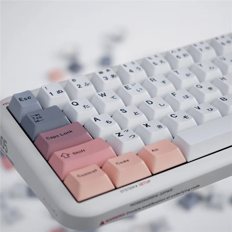 Akira Keycaps US/JP Cherry Profile 129/23 Keys PBT Material 5-side Dye Sublimation Keycap For MX Switch Mechanical Keyboard